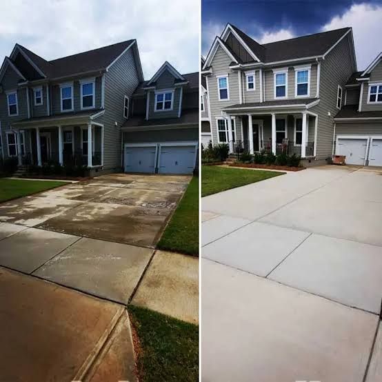 Driveway Pressure Washing